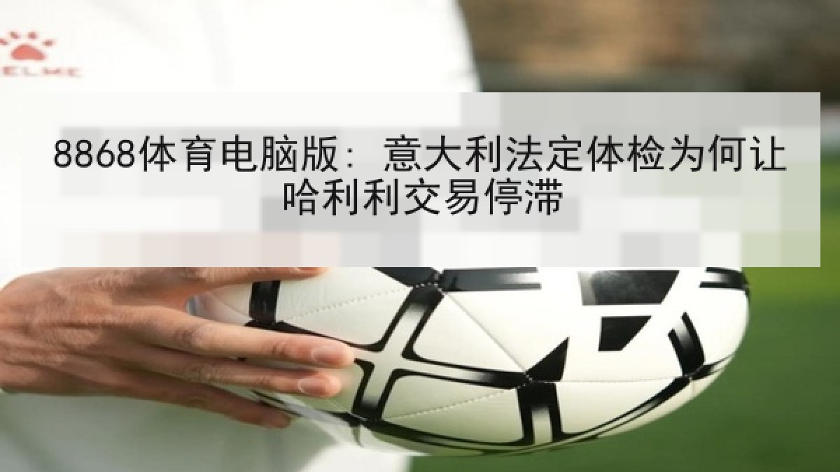 8868体育电脑版: 意大利法定体检为何让哈利利交易停滞